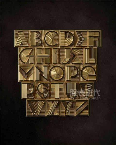 积家携手Alex Trochut推出全新装饰艺术字体(Art Deco Alphabet)