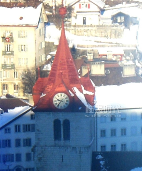 图30：16世纪瞭望塔上的时钟