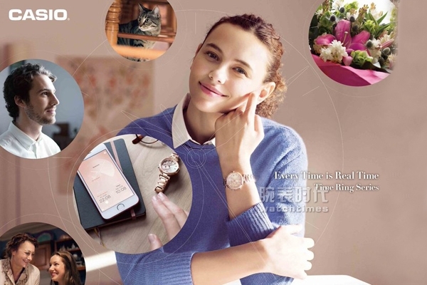 全球和你Online 卡西欧手表SHEEN蓝牙智能化系列产品SHB-100CG-4A腕表