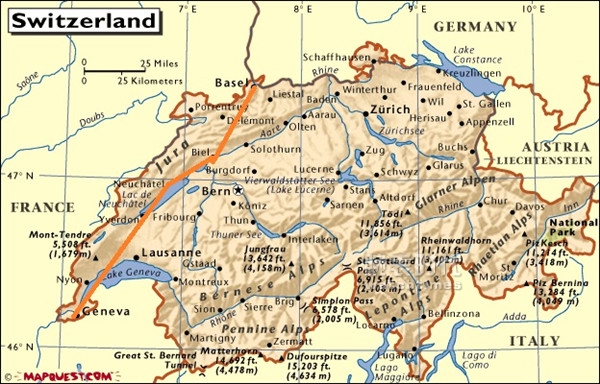 瑞士制表产区