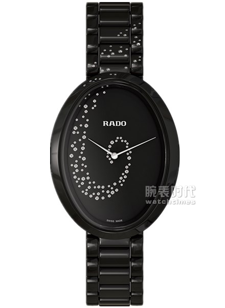 RADO瑞士雷达表依莎系列高科技陶瓷Touch腕表 - 132颗真钻限量款_黑色_1