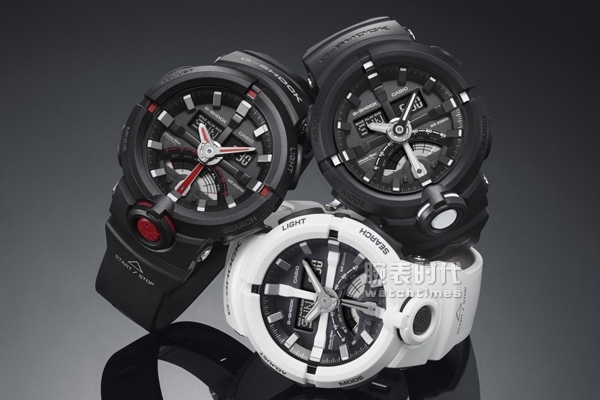 千元城市运动风 卡西欧g-shock ga-500系列腕表