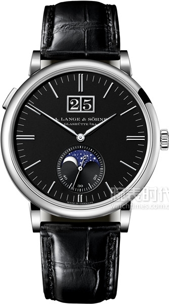 由18k白金制成的lange 1 朗格 1 月相腕表直径为38.