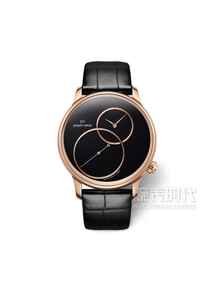 雅克德罗jaquetdroz全新墨玉偏心大秒针腕表闪烁熠熠光彩