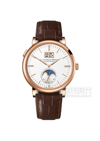 由18k白金制成的lange 1 朗格 1 月相腕表直径为38.