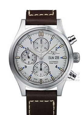 波爾戰(zhàn)火勇士系列CM1090C-LJ-BKBE銀色配銀色表盤皮帶