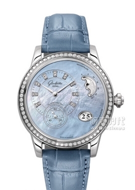 格拉蘇蒂原創(chuàng)女表系列偏心月相1-90-12-03-12-02