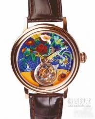 北京 蝶戀花琺瑯機芯陀飛輪表