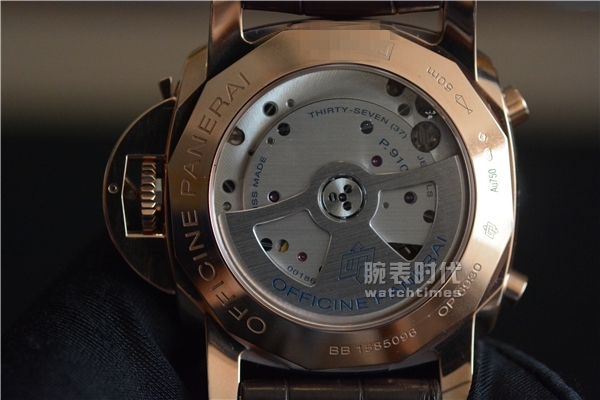 实拍沛纳海飞返计时手表pam525